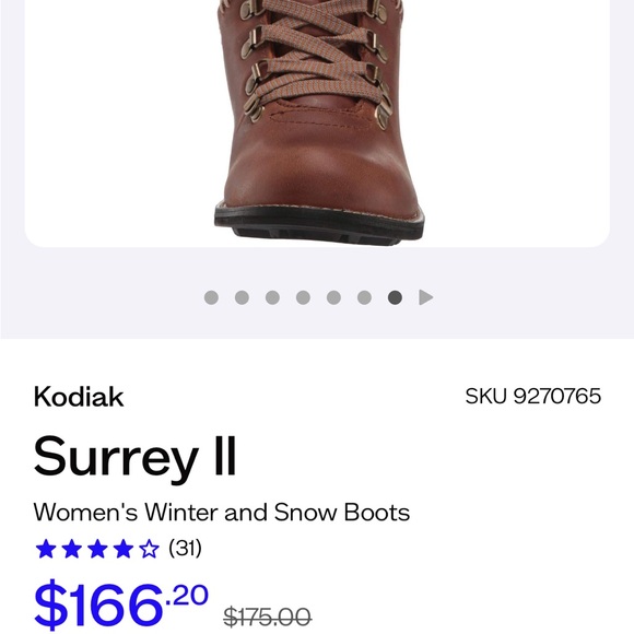 Kodiak Surrey II Winter Boots EXCELLENT CONDITION, Size 10B/42 EU - Picture 8 of 12